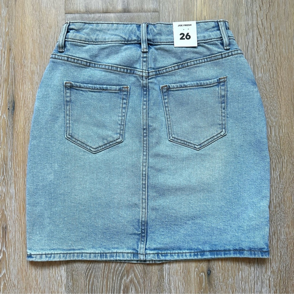 NWT Joe Fresh Denim Mini Skirt - Size 26 - Picture 6 of 8